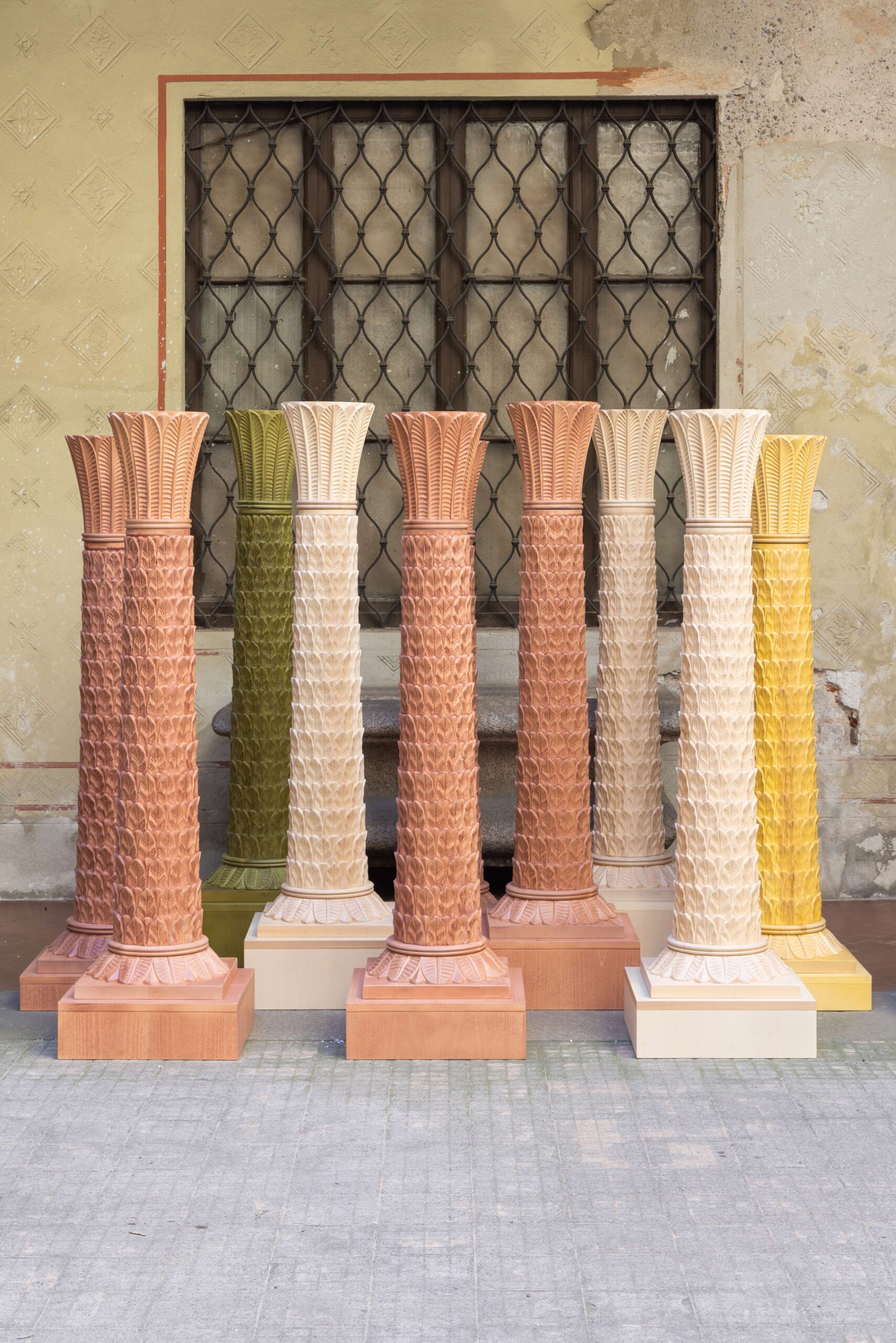 Set colonne decorative Pietrachiara legno massello